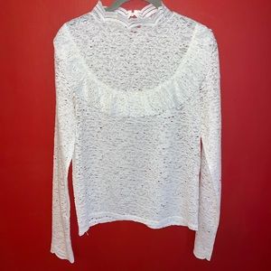 Long sleeve lace dress top